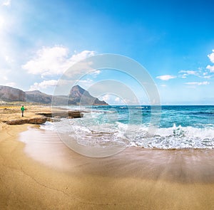 Eccellente paese balneare da Spiaggia più vicino mantello 