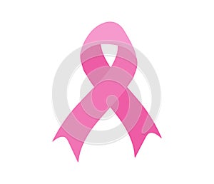 Outubro Rosa - Pink October in Brazilian language. Breast Cancer Awareness campaign web banner. Handwritten lettering. photo