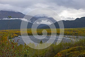 Outwash Plain in Kenai Fjords National Park, Alaska, USA