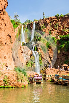 Ouzoud falls in the province of Azilal in Morocco