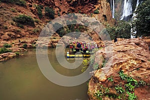 Ouzoud Waterfalls near the Tanaghmeilt village, Grand Atlas, Morocco