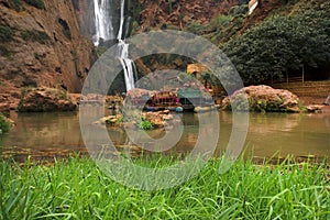 Ouzoud Waterfalls near the Tanaghmeilt village, Grand Atlas, Morocco
