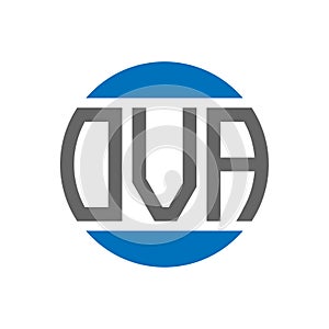 OVA letter logo design on white background. OVA creative initials circle logo concept. OVA letter design