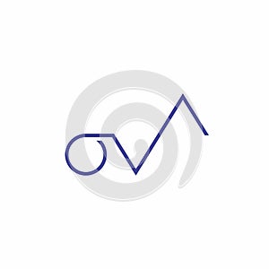 OVA Logo Symbol Suitable for your company name