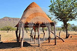 Ovahimba food storage room on stilts