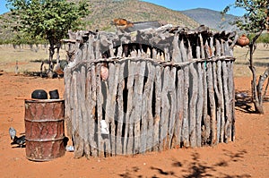Ovahimba storage room