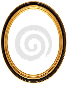 Oval antique picture frame photo