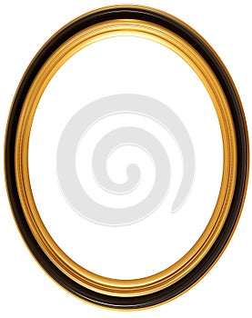 Oval antique picture frame