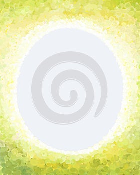 An oval blank background