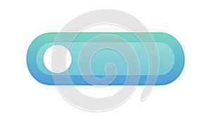 Oval Button or Switch Icon: UI Element Digital Control, vector design Generative AI