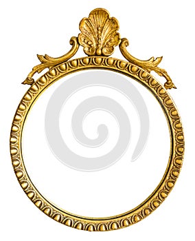 Oval decorative picture frame