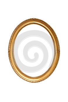 Oval decorative picture frame