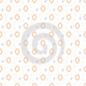 Oval drops tender seamless pattern