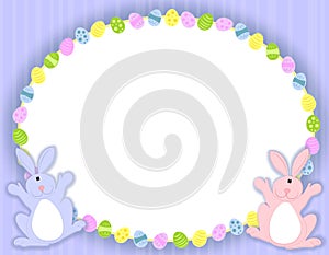 Pascua de resurrección huevos marco 