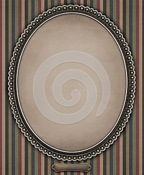 Oval with frame