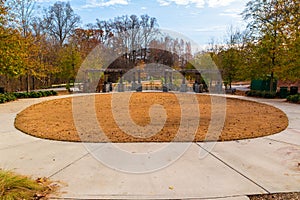 Oval lawn and Leaders Grove Arbor in Piedmont Park, Atlanta