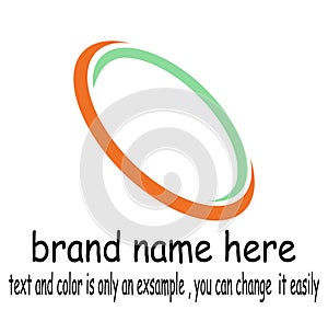 Oval logo vector photo