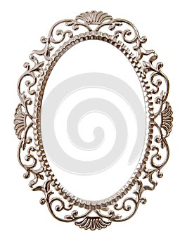 Oval ornate frame