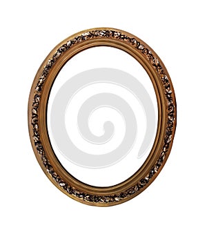 Oval picture frame