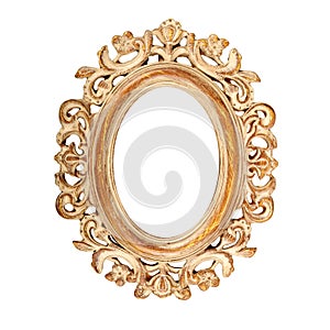 Oval picture frame