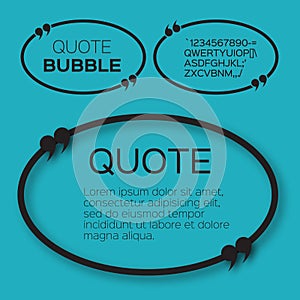 Oval Quote bubble.