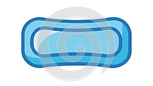 Oval Shape Button UI Element, User Interface Design, vector design Generative AI