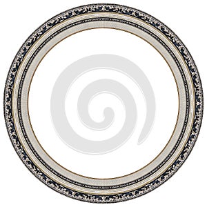 Oval silver picture frame