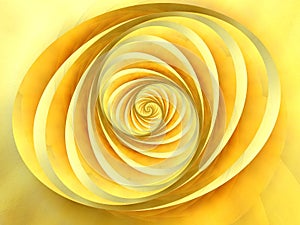 Oval Swirls Stripes Yellow