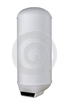 Oval white boiler with mechanical control. 100 liters