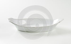 Oval White Ceramic Baking Dish