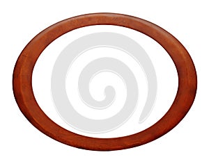 Oval wood picture frame