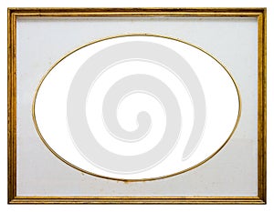 Oval wooden frame