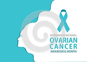Ovarian cancer awareness month poster design