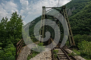 Ovcar-Kablar Gorge, Railroad bridge over West Morava river, Serb