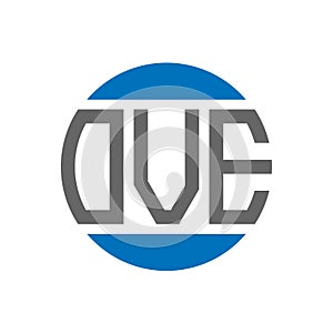 OVE letter logo design on white background. OVE creative initials circle logo concept. OVE letter design