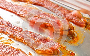 Oven baked bacon