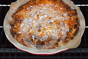 Oven baked cottage cheese casserole