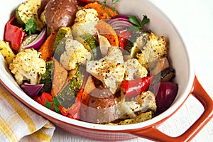 Oven baked vegetables