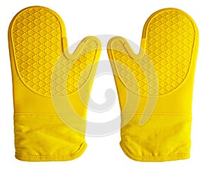 Oven Gloves Yellow photo