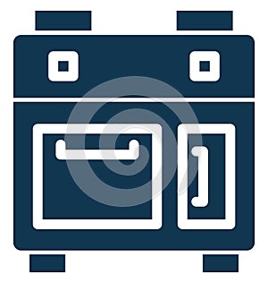Oven Isolated Vector icon which can be easily modified or edit