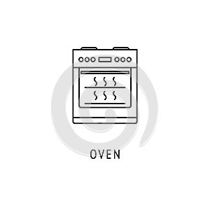 Oven. Kitchen appliances icon