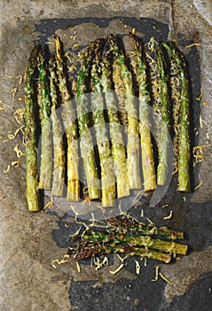 Oven roasted asparagus