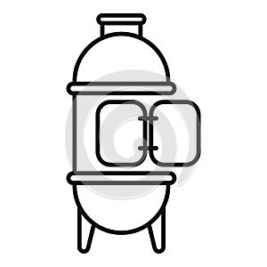 Oven smokehouse icon outline vector. Bbq grill