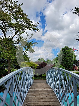 Over the Bridge at Rockway Gardens