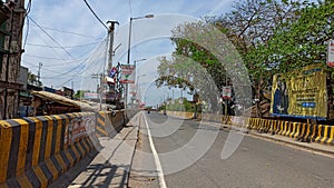 Over bridge shaheed chowk, katihar, Bihar. Empty during COVID 19 lockdown