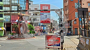 Over bridge shaheed chowk, katihar, Bihar. Empty during COVID 19 lockdown