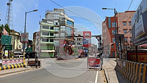 Over bridge shaheed chowk, katihar, Bihar. Empty during COVID 19 lockdown
