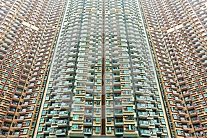 Over crowded apartment block