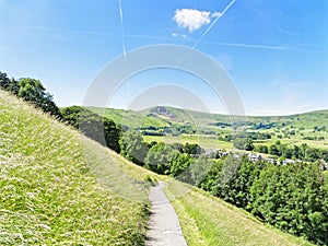 Over the Derbyshire Dales towards Mamtor and Castleton