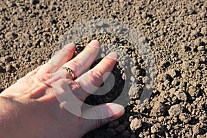 Over-dried soil